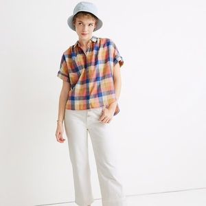Madewell Hilltop Shirt in Rainbow Check